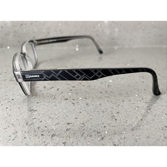 MARCHON X GAMES SUPERSLOPE 001 BLACK CLEAR EYEGLASSES FRAMES ONLY 50-15-135 - Picture 3 of 16